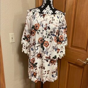 Floral Off-Shoulder Women's Top